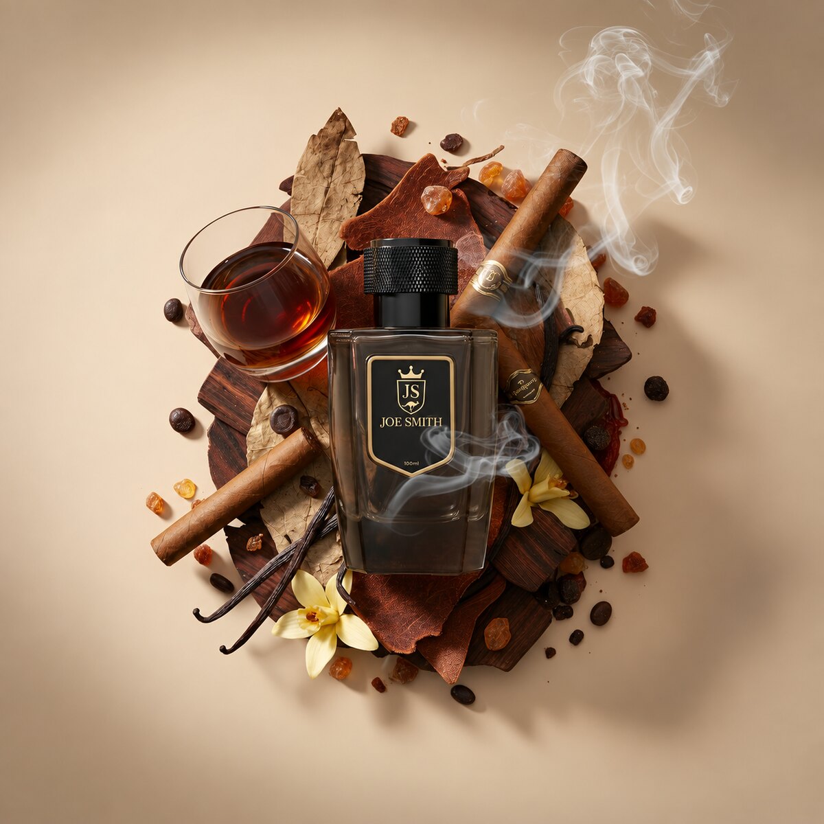 Joe Smith Driftwood Noir perfume — product photograph