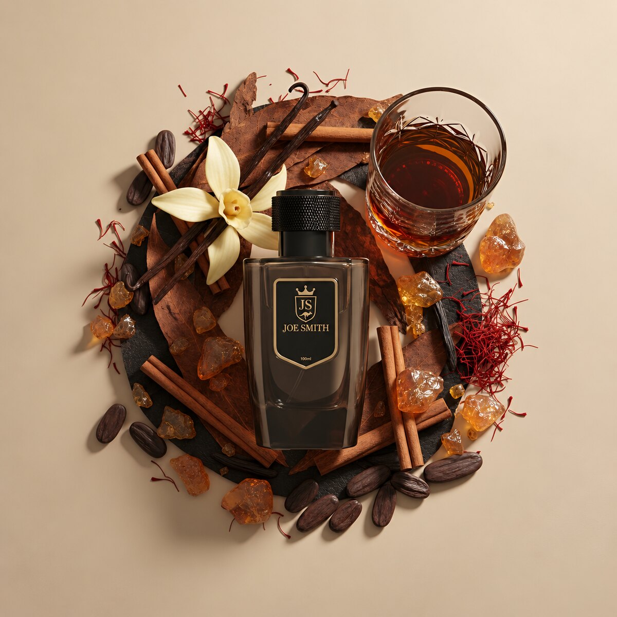 Joe Smith Cane Fire perfume — product photograph
