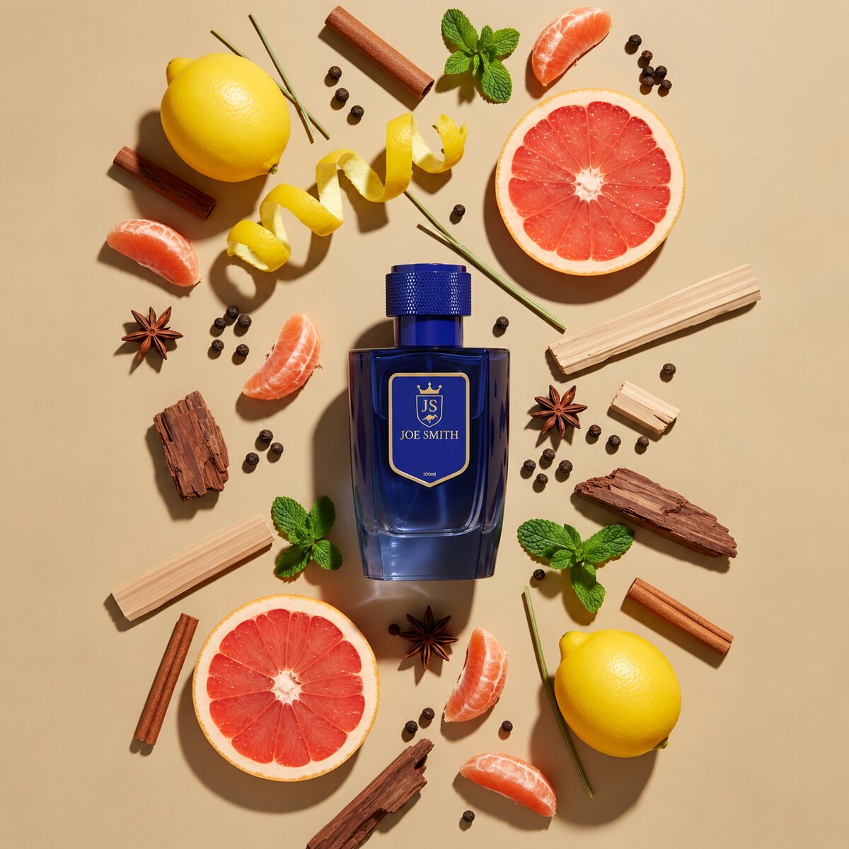 Joe Smith Coastal Blue perfume — product photograph