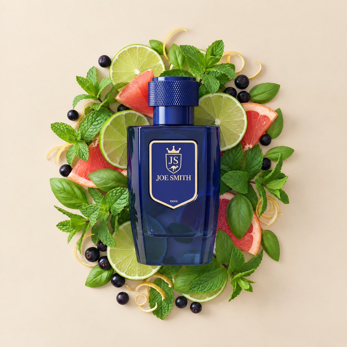 Joe Smith Sapphire Coast perfume — product photograph